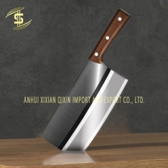 سكين مطبخ منزلي مصنوع من الفولاذ المقاوم للصدأ بمقبض خشبي للمطبخ الحاد - CH-Lotus Fishing