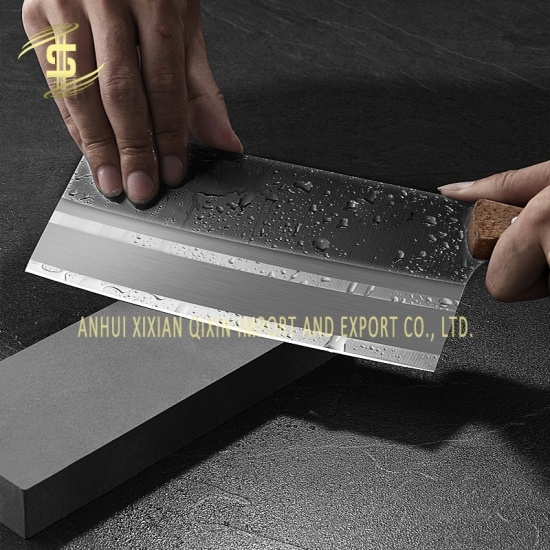 سكين مطبخ منزلي مصنوع من الفولاذ المقاوم للصدأ بمقبض خشبي للمطبخ الحاد 